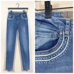 Desigual Louisette Pearl Pocket Skinny Jeans EU 30